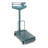Balança Industrial Analógica Micheletti Mic Mecânica 200kg Com Mastro Verde 41 cm X 57 cm